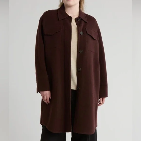 Vince Jackets Coats Vince Double Pocket Wool Blend Coat